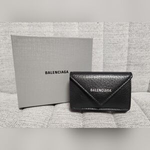 BALENCIAGA Papier Trifold leather wallet